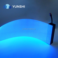Película LED Transparente, Pantalla LED Flexible de Vidrio Transparente, Pantalla LED Adhesiva de Vidrio Transparente Cortable
