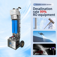 Système de filtration d'eau RO portable avec pompe 500L/heure, garantie 1 an, pour le nettoyage des vitres, des panneaux solaires, des voitures