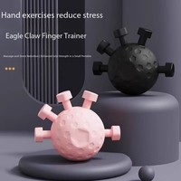 Nuevo Diseño, Agarrador de Garra de Águila de 11 cm con 5 Botones, Pelota de Ejercicio de Fuerza de Dedos de ABS, Resorte de Acero al Carbono, Agarrador de Mano Portátil