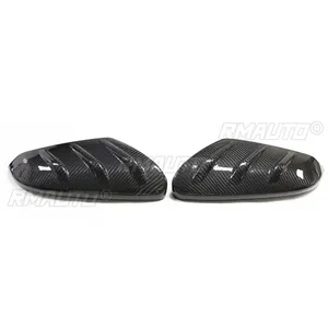 ฝาครอบกระจกมองข้างคาร์บอนไฟเบอร์แบบแห้งสำหรับ Honda Civic รุ่นที่ 10 สไตล์ Mugen Type-R FK8 ปี 2016-2021 อะไหล่เปลี่ยนเคสกระจกมองข้าง - Product Image 3