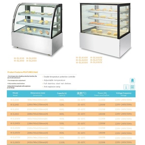 Nouvelle vitrine de présentation intelligente en acier inoxydable avec contrôle numérique de la température, mode éco 520L, pour biscuits, hamburgers, pain - Product Image 3