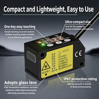 Capteur de déplacement laser haute précision WTX 5μm avec affichage numérique, sortie analogique RS485, alternative à Keyence