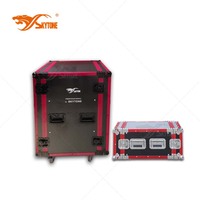 Boîtier d'amplificateur de puissance professionnel Portable 3 portes DJ Flight Case