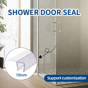 Tira de sellado magnético impermeable en forma de H/U de PVC Hydrorelax para puertas de <span class=keywords><strong>ducha</strong></span> sin marco, tamaño personalizado disponible - Product Image 4