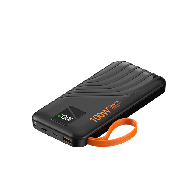 High Capacity Gan Tech Wireless Charging Fast Plug and Plastic Power Bank with Large Storage
