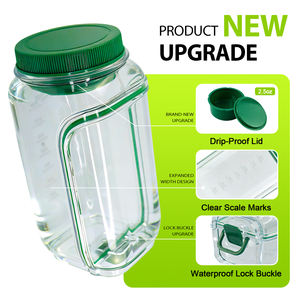 New Food Grade <b>Plastic</b> Portable Leakproof Salad Pod <b>Jar</b> Seasoning Layer <b>Mason</b> <b>Jar</b> With Lid - Product Image 2