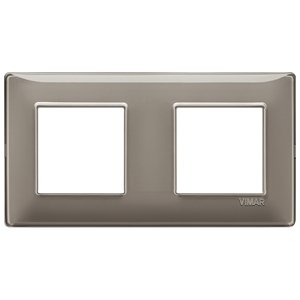 Vimar 4M (2+2) Plate Int71 Reflex Ash Wall <b>Switches</b> - Product Image 1
