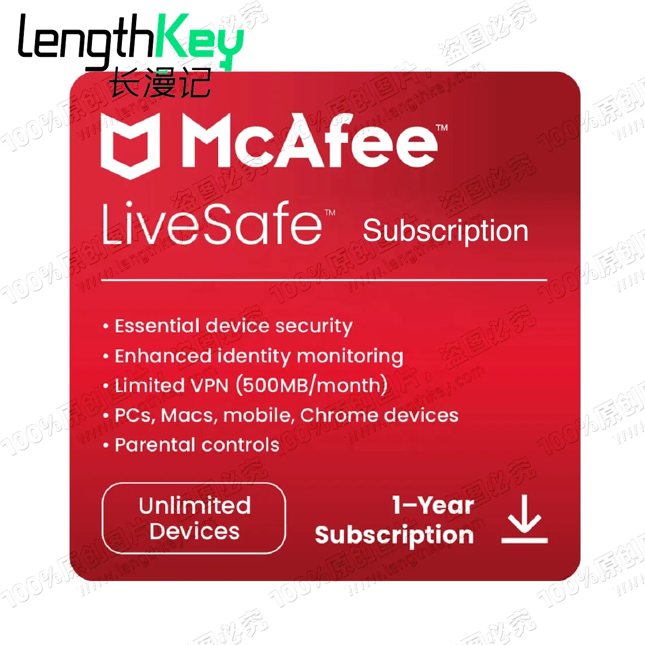 Pengiriman Email Online 24/7 McAfee LiveSafe 2023 Tidak Terbatas Perangkat Lunak Keamanan Berlangganan 1 Tahun Aktivasi Resmi