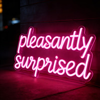 Enseigne au néon LED en acrylique personnalisée en usine pour la décoration et la publicité intérieure/extérieure, étanche IP65, télécommande