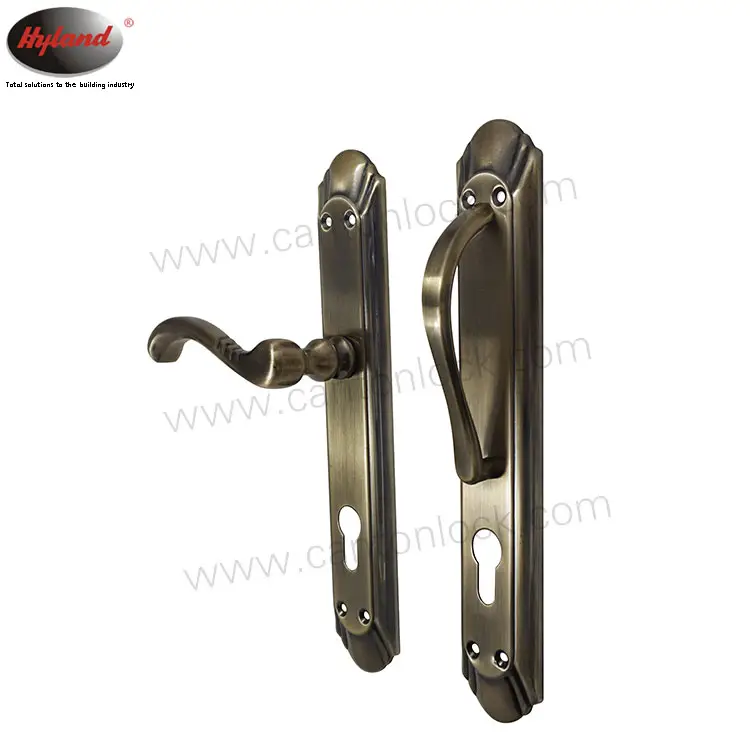 Hyland DH02 Gaya Baru Handle Pintu Kunci Cover Plat Besi Aluminium Keamanan Tinggi Mortise Handle Lock