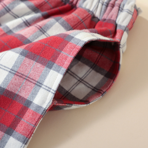 Nouveauté 2026 : <span class=keywords><strong>Pantalon</strong></span> couple en tissu brossé à carreaux 4 couleurs - <span class=keywords><strong>Pantalon</strong></span> assorti texturé confortable pour homme et femme - Product Image 5