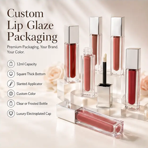 Brillo Labial Voluminizador con Efecto Espejo de Lujo, Tubos Cuadrados con Base Gruesa, Maquillaje Diario, Logotipo Personalizado - Product Image 4