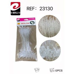 BRIDAS de 12 cm, Pernos de Plástico para Puertas y Ventanas con Práctica Hebilla de Pulgar - Product Image 1