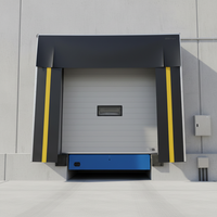 Porte sectionnelle industrielle isolée robuste à levage vertical pour entrepôts et usines