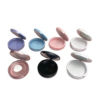 Boîtier vide compact blanc pour poudre, faible quantité, emballage vide pour maquillage, conteneur lisse pour poudre bronzante, crème de fond de teint OEM