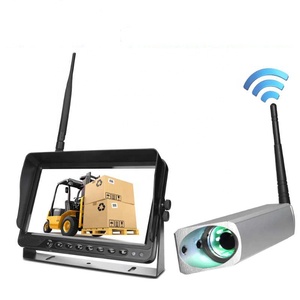 डिजिटल वायरलेस फोर्कलिफ्ट रियर व्यू कैमरा मॉनिटर सहायता प्रणाली 7 इंच 1024x600 रिज़ॉल्यूशन चुंबकीय वाटरप्रूफ बैटरी - Product Image 2