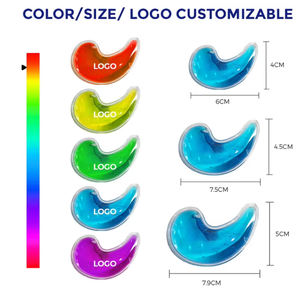 Kunden spezifische Trend wieder verwendbare heiße und kalte Augen pads PVC-<span class=keywords><strong>Gel</strong></span>-Eis pflaster für heiße und kalte Packungen zur Augen entlastung - Product Image 2