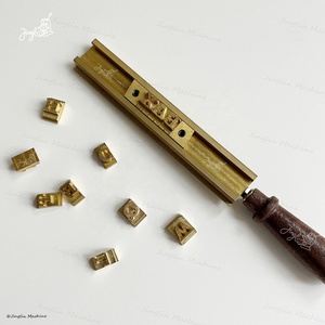 Juego de Sellos de Letras del Alfabeto de Latón, Letras <span class=keywords><strong>Mayúsculas</strong></span> y <span class=keywords><strong>Minúsculas</strong></span> de la A a la Z, 6 mm, para Cuero, Manualidades con Lámina Caliente - Product Image 6