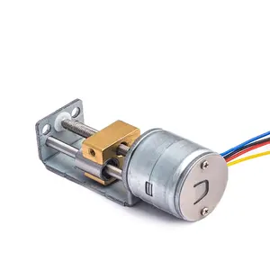 SM2016 NEMA8 20Mm Sekrup Utama Pm Micro Dc Motor Linear Stepper Motor 12V