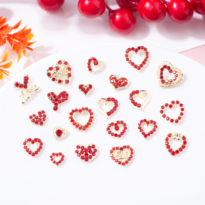 Strass DN Nail Gem-s, Diamants en Cristal de Luxe Rouge Scintillant, Décorations 3D pour Ongles, Bijoux DIY, Breloques Métalliques pour Manucure et Artisanat - Product Image 1
