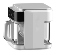 Friteuse à air 5,5 L 1500 W avec écran tactile numérique, panier en verre, cuisson saine sans huile, appareil de cuisine domestique