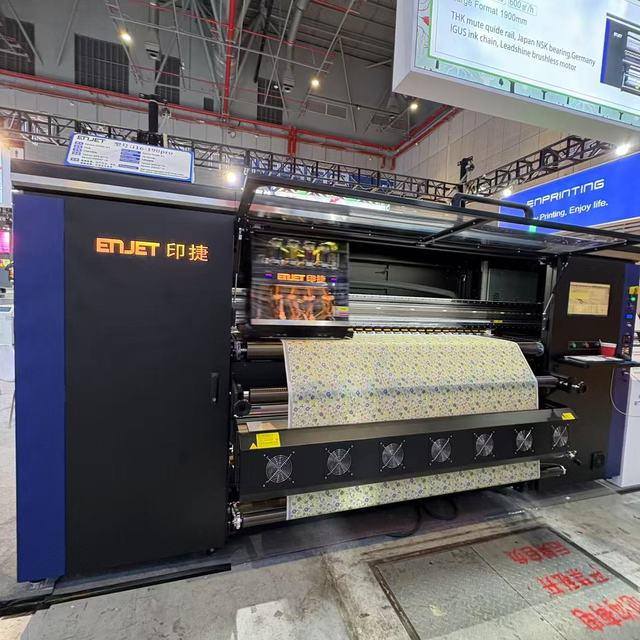 ENJET 1.9m 16 Printheads Digital Fabric Printing Machine Textile Sublimation Printer for t Shirts Clothes Printing Machine