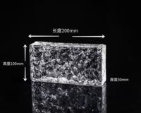 Blocs de verre massif multicolores à motif double glace, cloisons en verre pour espaces