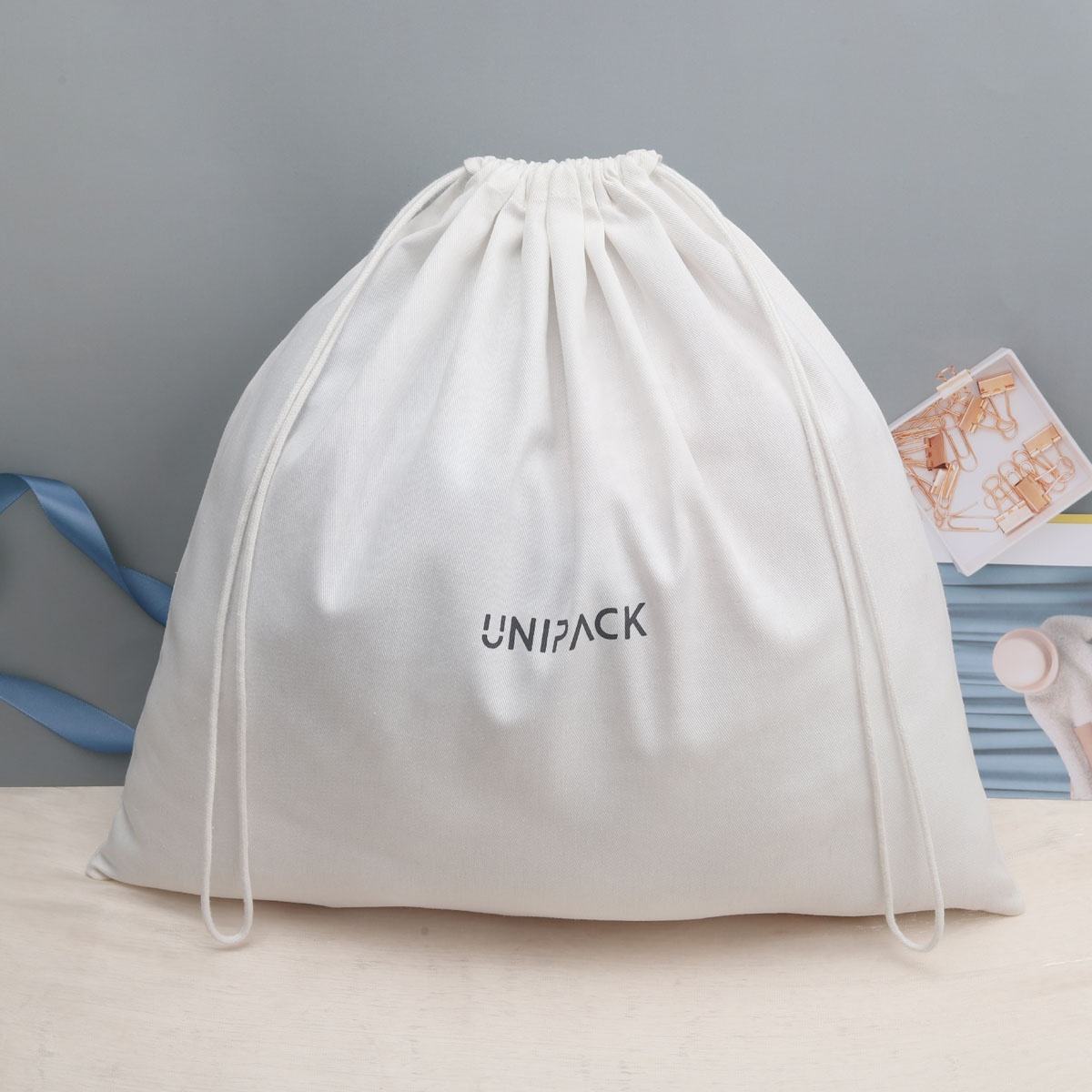 Cotton Cloth Cotton On Plastic Bag Cotton Pouch Ribbon Drawstring