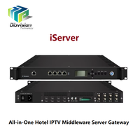 (iServer) Sistem Manajemen IPTV All-in-One untuk Hotel Tv Headend dengan Encoder HD 24 Saluran, Gateway IPTV