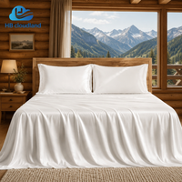 Ensemble de literie en fibre de bambou Tianzhu 300TC de qualité écologique, durable, doux, anti-boulochage, certifié BSCI et ISO9001, pour hôtel, Cloudland