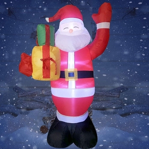 Christmas Decorations Ornaments Santa Claus With LED Christmas Lights Navidad Christmas Inflatable Snowman