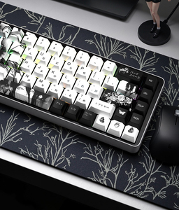 คีย์แคปโปรไฟล์เชอร์รี่ 129 ปุ่ม แบบสลักด้านข้า<span class=keywords><strong>ง</strong></span> โปร่<span class=keywords><strong>ง</strong></span>แส<span class=keywords><strong>ง</strong></span> ผลิตจาก PBT พิมพ์ลายด้วยความร้อน สำหรับสวิตช์แม่เหล็ก คีย์บอร์ดแบบกลไก - Product Image 6