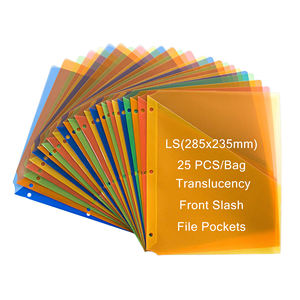 Poly Slash Giacca di File per 3 Ring Binder 3 Fole Binder Organizzatore per studenti e colleghi - Product Image 1