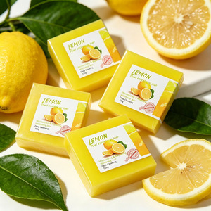 <b>Lemon</b> <b>Soap</b> Whitening Face Body Kojic Acid Turmeric Handmade Natural <b>Soap</b> OEM Private Label Wholesale - Product Image 5