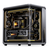 Nouvelle Arrivée 2026 X400CG Gris – Boîtier Gaming en Verre Trempé Compatible Cartes Mères MINI-ITX/MICRO-ATX/ATX jusqu'à 427mm pour GPU