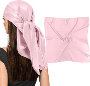 Custom Printed Size Lady Shawl New Satin Silk Shawl Scarf Simple Large Scarf - Product Image 3