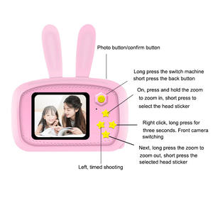 Appareil photo numérique pour enfants 20MP HD Objectif pour enfants Appareil photo vidéo dessin animé Cadeau amusant pour enfants Mini appareil photo pour enfants - Product Image 3