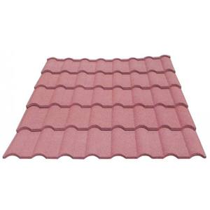 Tuile de toit en métal revêtue de pierre, style classique ondulé, étanche, design traditionnel, fabriquée à la machine pour toit en pente - Product Image 2