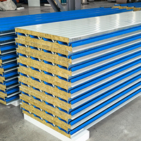Panel Sándwich de PU para Aislamiento de Paredes y Techos de Almacenes Industriales, Material de Construcción