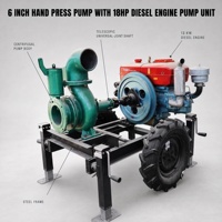 Sistem Irigasi Sprinkler Pompa Air Diesel 6 Inch 18HP Set Pompa Mesin Aliran Tinggi 300m3/jam 30m Head untuk Pasokan Air Pertanian