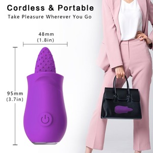 Mini rosa leccare lingua vibratore donna piacere intimo per gli uomini e le donne - Product Image 3