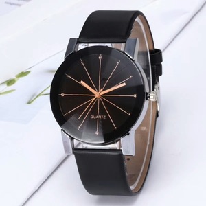 Simple convex curved <b>couple</b> <b>watch</b> with spot leather strap fashionable <b>couple</b> student <b>watch</b> - Product Image 3