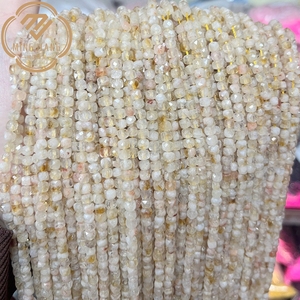 Vente en gros de perles de pierre naturelle carrées facettées 4*4mm, pierre en vrac, <span class=keywords><strong>jade</strong></span> violet naturel, saphir, production de bijoux - Product Image 6