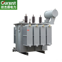 Transformateur de distribution 10 kVA 10,5 kV/0,4 kV S13-M-1000 Triphasé Immergé dans l'huile Dyn11 Changeur de tension à 5 positions Bobinage en cuivre