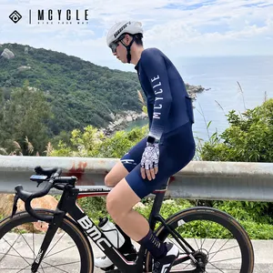 Mcycle ชุดปั่นจักรยานทีมมืออาชีพออกแบบได้ตามที่ต้องการชุดไตรกีฬาปั่นจักรยานแบบไดนามิก