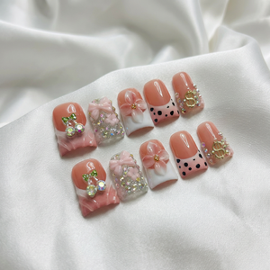 <span class=keywords><strong>Uñas</strong></span> Postizas <span class=keywords><strong>de</strong></span> Lujo Hechas a Mano, Estilo Y2K, Diseño <span class=keywords><strong>de</strong></span> Pico <span class=keywords><strong>de</strong></span> Pato 3D <span class=keywords><strong>con</strong></span> Joyas, para Gala y Boda, Diseño Personalizado Premium, <span class=keywords><strong>Uñas</strong></span> Postizas al por Mayor - Product Image 1