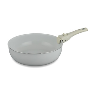 Cool Gray <span class=keywords><strong>Cooking</strong></span> Pot Set Utensilios de cocina antiadherentes Mango extraíble La cocina es sencilla y fácil de almacenar - Product Image 4