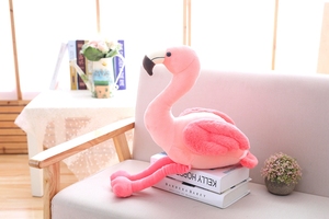 Hot Bán Màu Hồng Vui Flamingo Đồ Chơi Sang Trọng Dễ Thương Mềm Phim Hoạt Hình Động Vật Nhồi Bông Fluffy Búp Bê Cho Trang Trí Nội Thất Và Đồng Hành - Product Image 2