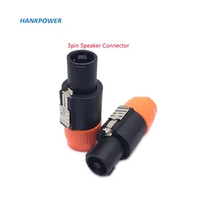 4PIN Speaker Connector Plug NL4FC Jack 4 Pole Speak-on Audio Connector NL4 Speaker Plug Connector NL4 FC