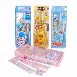 Ensemble de papeterie de haute qualité XPM, nouveau modèle, règle, trousse à crayons multifonctionnelle double face avec <span class=keywords><strong>taille</strong></span>-<span class=keywords><strong>crayon</strong></span> pour enfants - Product Image 1